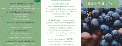 Io resto a casa - Aziende Copagri con consegne a domicilio