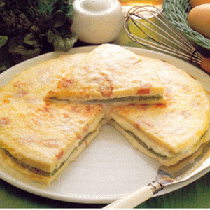 Torta di frittata con spinaci