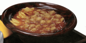 Quadrucci  mantecati con i ceci