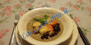 Capesante su crema di ceci neri di Cassano delle Murge