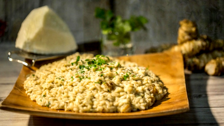Risotto topinambur